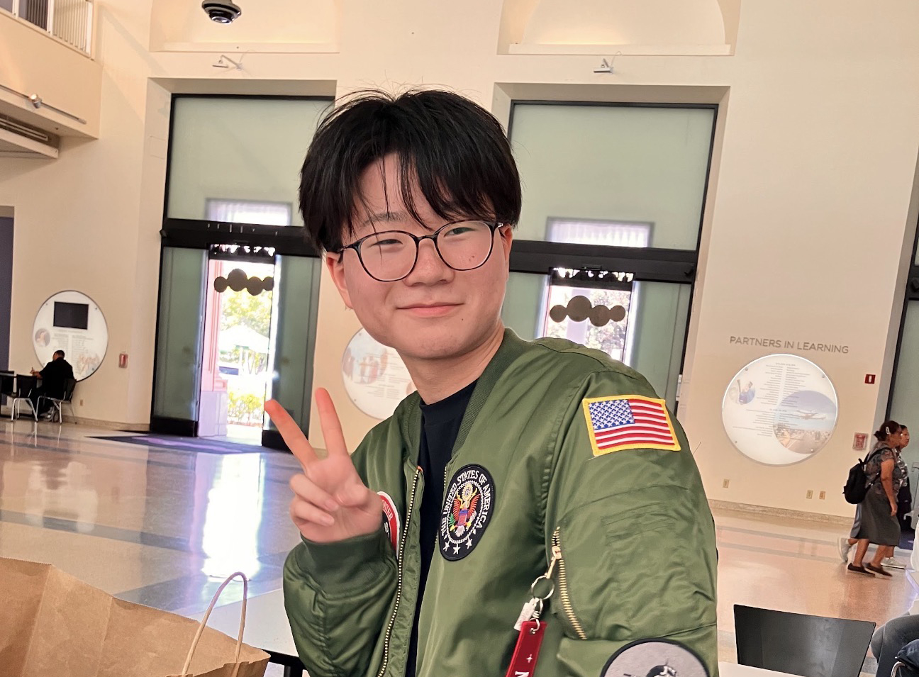 ワンデイ 2年、Eさん アメリカ留学へ行ってきました☆